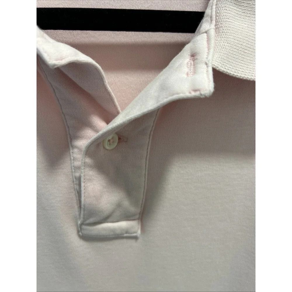 Polo‎ Ralph Lauren Polo Shirt Men's XL Short Sleeve Pink BLUE Logo Pony Cotton